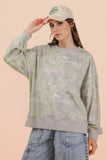 Oversized Knit Camo Top