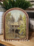 Arch Top Grist Mill Framed Art