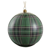 Bead Plaid Plastic Ball Ornament