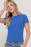Crew Neck Ribbed Tee