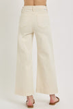 High Rise Cropped Wide Leg Jeans