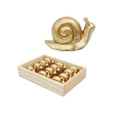 Resin Mini Gold Snails