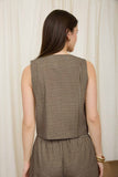 Plaid Sleeveless Top