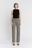 Super High Loose Fit Striped Jeans
