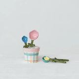 Stoneware Flower Shaped Measuring Spoons