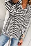 Striped Button Front Shirt