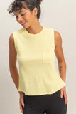 Sleeveless Cotton Top