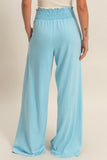 Mineral Washed Wide Leg Pants