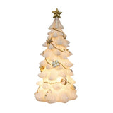 Resin Medium Led White/gold Tree