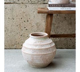 Antique Wash Round Terra Cotta Vase