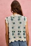 Floral Sweater Vest