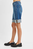 Curvy High Rise Cuffed Shorts
