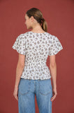 Floral Split Neck Blouse