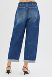 High Rise Cargo Pocket Jeans