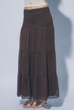Smocked Maxi Skirt