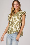 Contrast Stitched Top