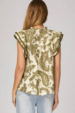 Contrast Stitched Top