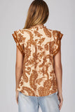 Contrast Stitched Top