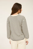 Striped Long Sleeve Henley Top