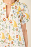 Puff Sleeve Mini Dress