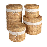 Round Water Hyacinth Baskets
