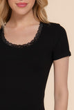 Ribbed Scoop Neck Top