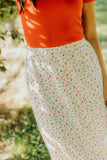 Textured Midi Skirt