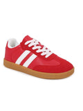 Striped Flat Sneakers