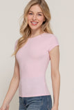 Crew Neck Ribbed Top