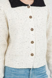 Chunky Speckled Knit Cardigan