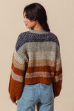 Multi Color Striped Sweater