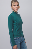 Mock Neck Long Sleeve Top