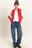 Sleeveless Zip Up Hoodie