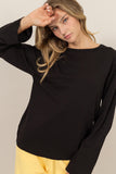 Crew Neck Long Sleeve Tee