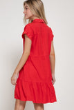 Short Sleevedolman Short Sleeve Ruffled Lyocell Mini Dress Fabric Contents Fabric: Tencel  Ruffle Ly