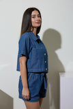 Boxy Denim Top