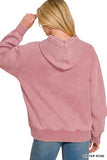 Fleece Acid Washed Hoodie