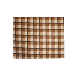 Fabric Throw W Plaid Pattern, Brown