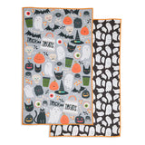 Reversible Ooky Spooky Printed Microfiber Dishtowel