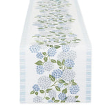 Hydrangea Hedgerow Printed Table Runner