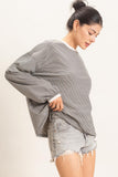 Striped Boat Neck Top