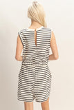Striped Sleeveless Romper