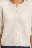 Short Sleeve Button-Up Cardigan