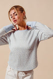 Textured Floral Knit Top