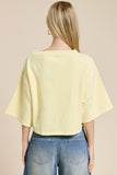 Wide Sleeve Button Front Knit Cardigan