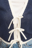 Tie Closure Knit Vest