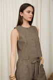 Plaid Sleeveless Top