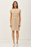 Cap Sleeve Short Sweater Dress