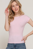 Crew Neck Ribbed Top