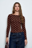 Polka Dot Knit Top